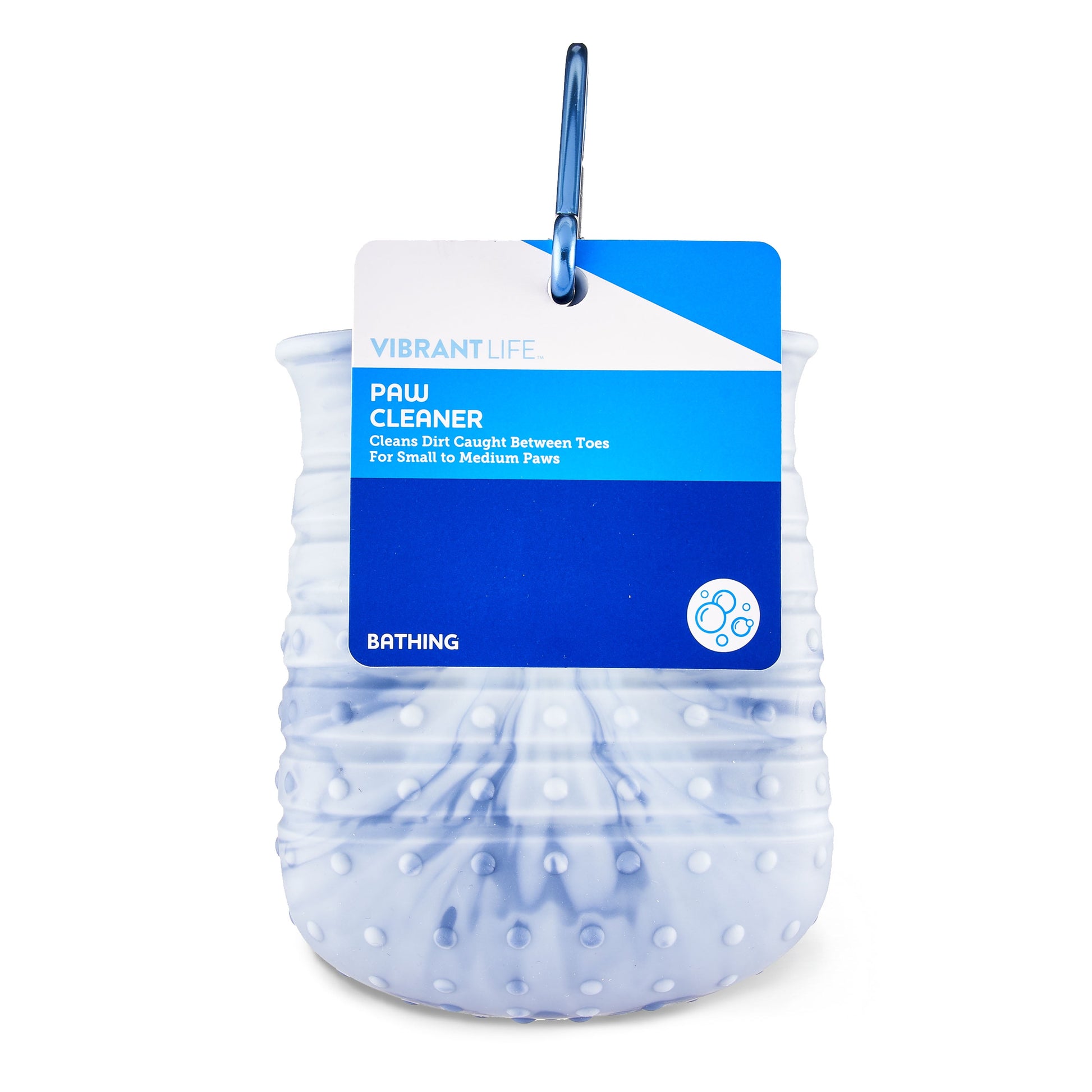 Small Paw Cleaner for Dogs with Carabiner